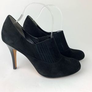 Cole Haan Air Talia Gore Suede Heels Booties